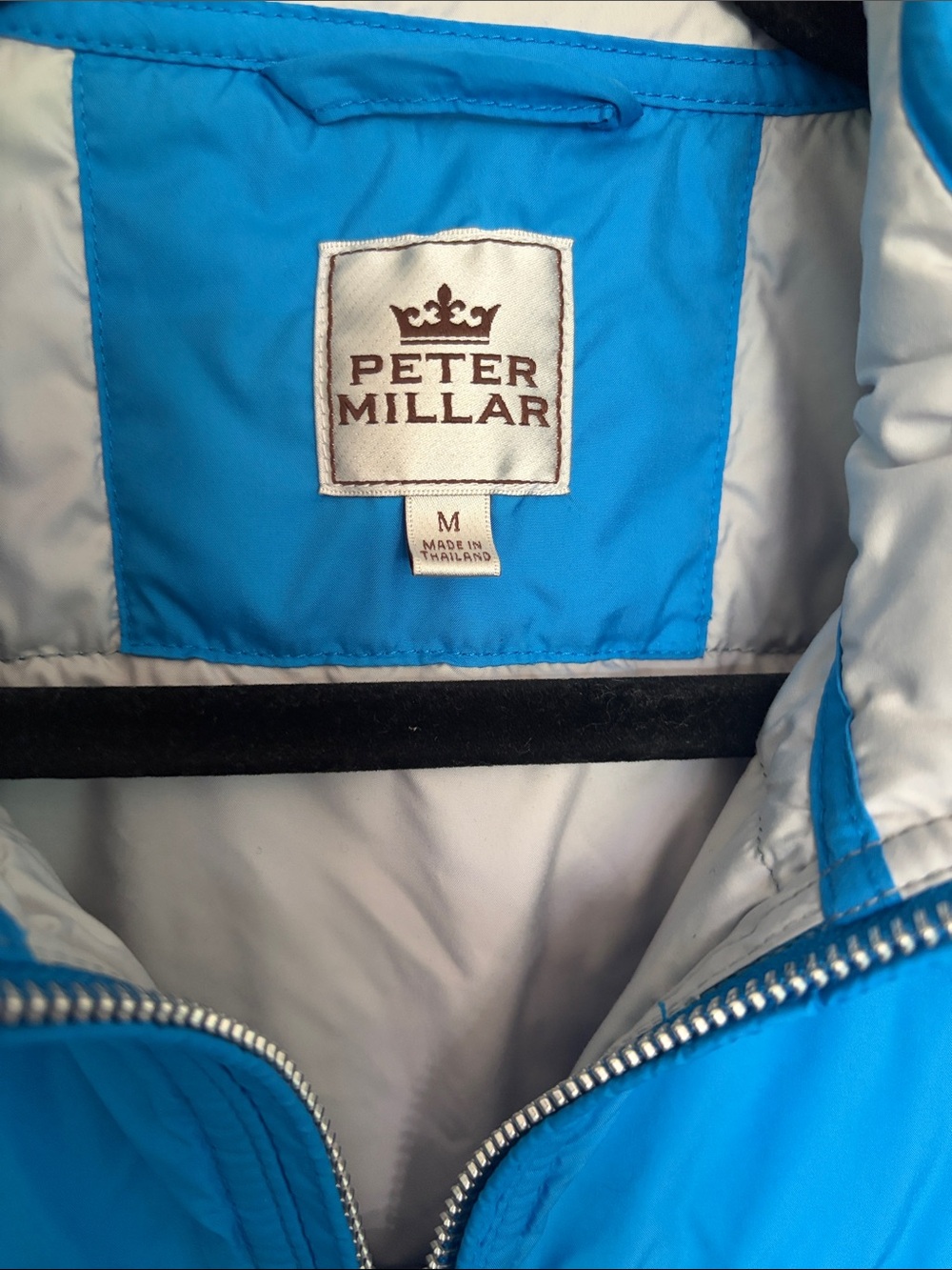 Peter Millar Electric Blue Quilted Packable Vest - Picture 2 of 3